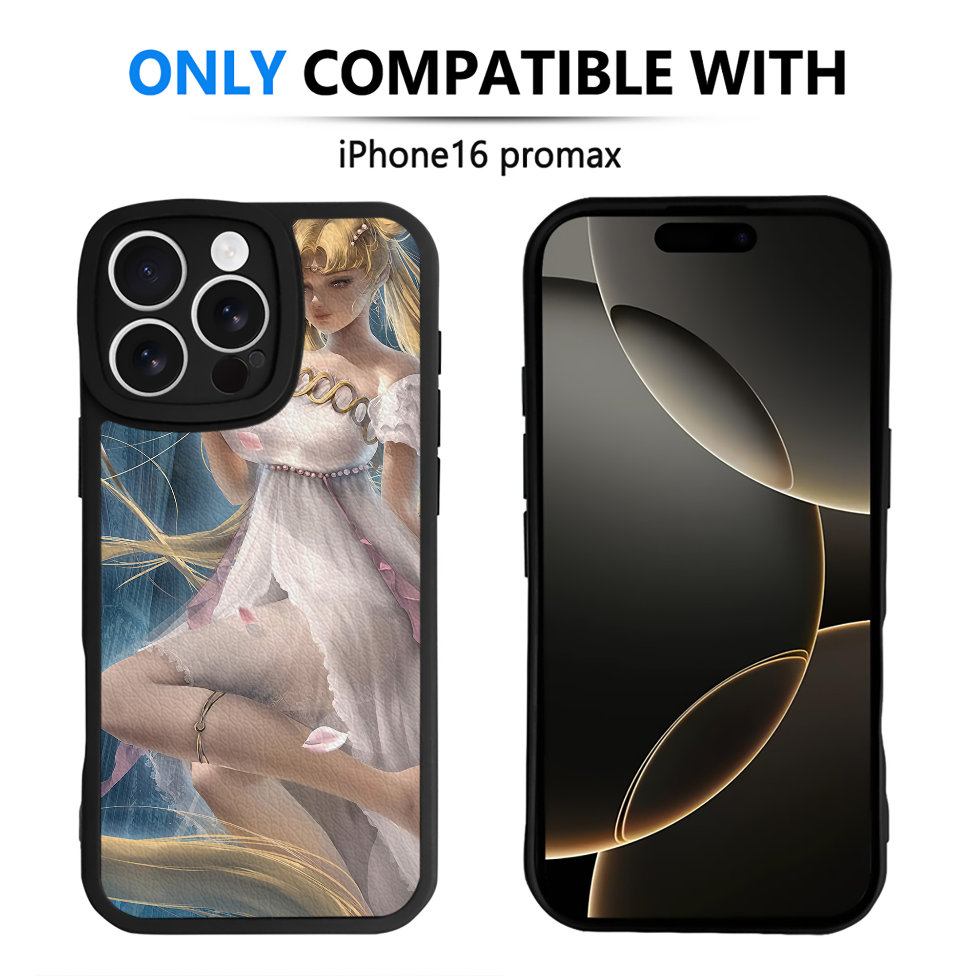 （画像用） 美少女戦士セーラームーン Sailor Moon 【iPhone 16シリーズ対応】シリコンスマホケース（レザー調） 材質：シリコン